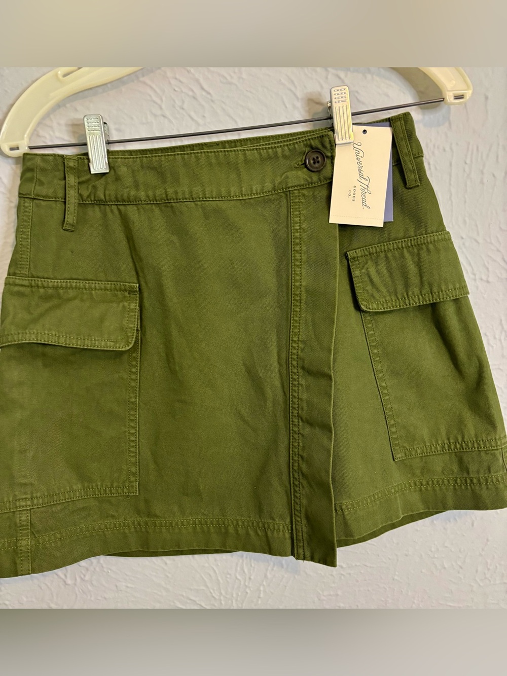 Universal Thread Olive Green Cargo Mini Skirt